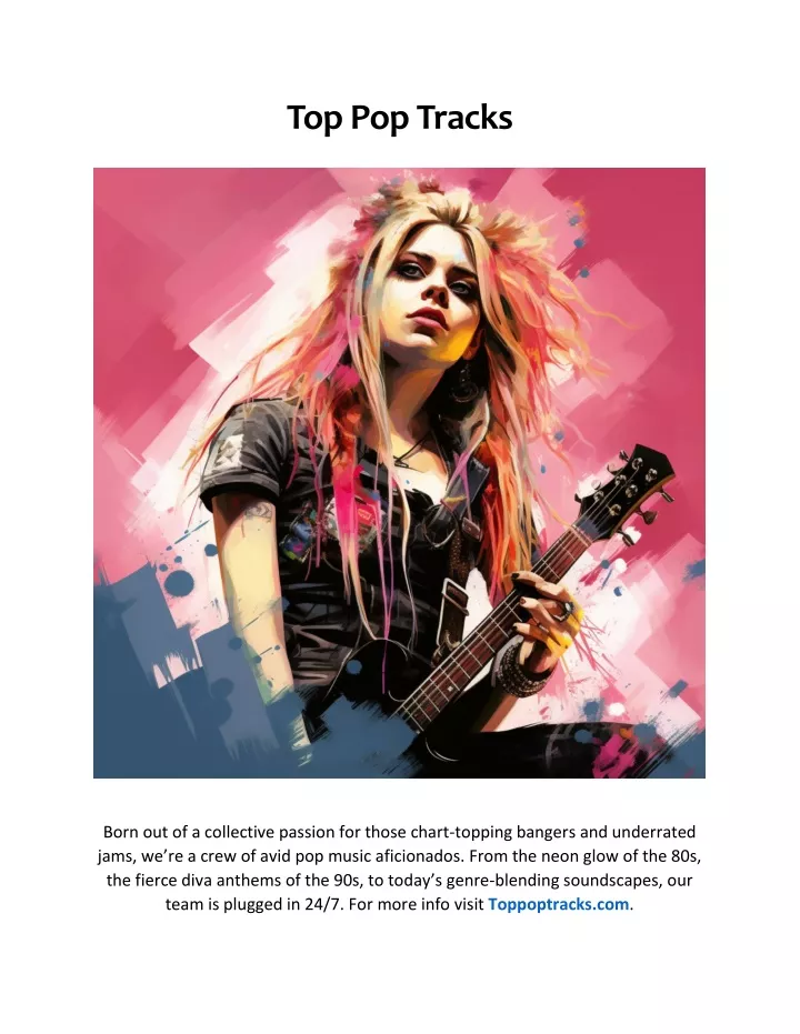 top pop tracks