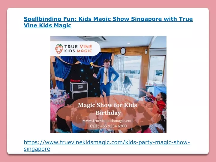 spellbinding fun kids magic show singapore with