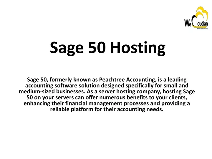 sage 50 hosting