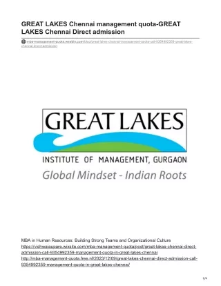 mba-management-quota.weebly.com-GREAT LAKES Chennai management quota-GREAT LAKES Chennai Direct admission