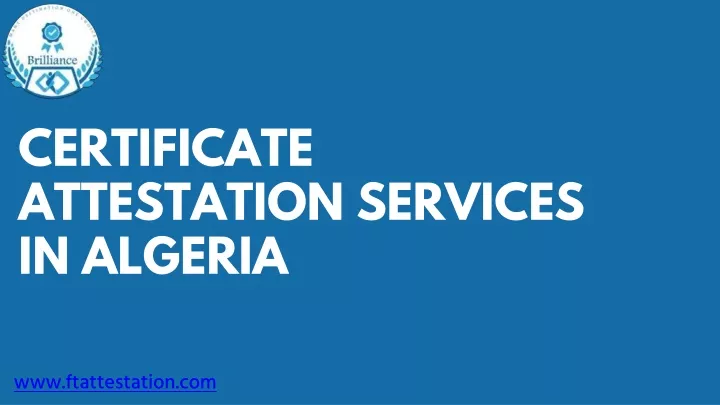 certificate attestation services in algeria