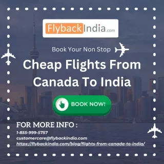 Cheap Flights From Canada To India