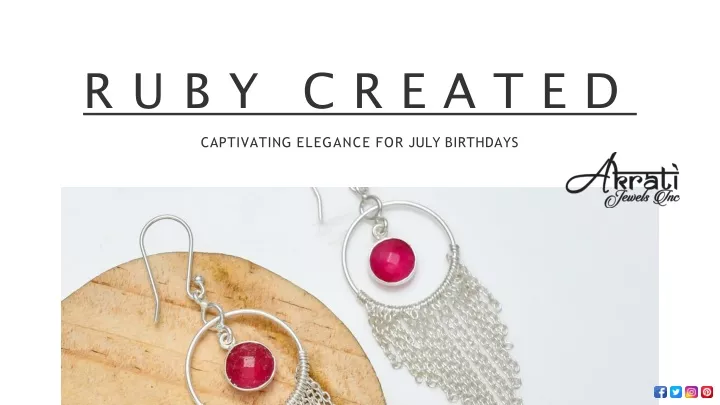 ruby created captivating elegance for july birthdays