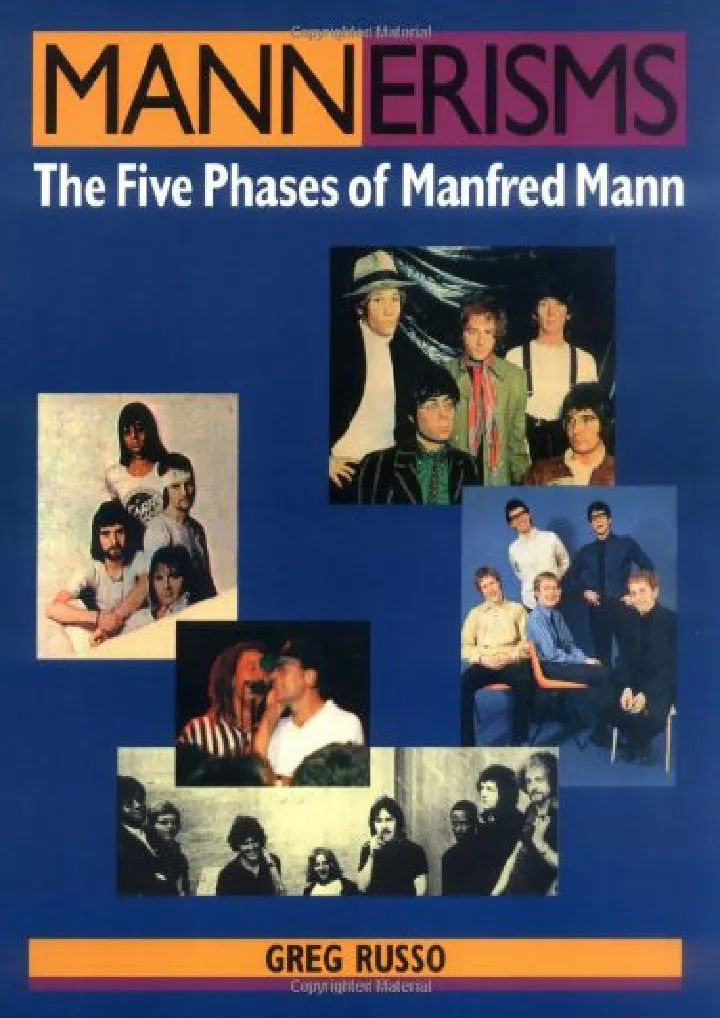 mannerisms the five phases of manfred mann