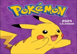 Download⚡️(PDF)❤️ Pokémon Moves 2024 Wall Calendar