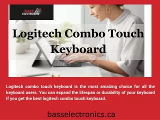Logitech Combo Touch Keyboard
