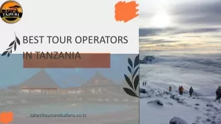 Best Tour Operators In Tanzania