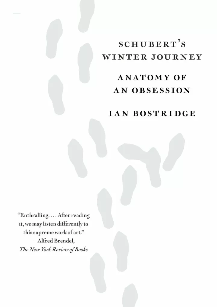 schubert s winter journey anatomy of an obsession