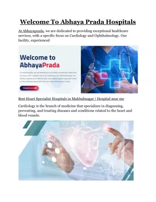 welcome to abhaya prada hospitals