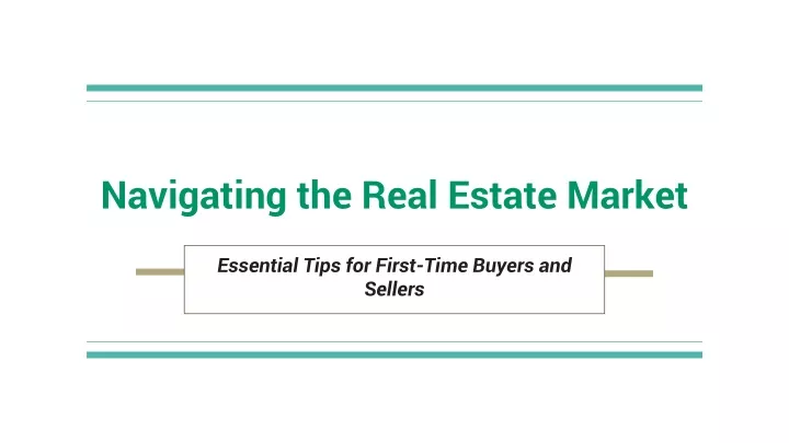 navigating the real estate market
