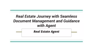 Empower Your Real Estate Journey with Seamless Document Management and Guidance