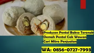 Open Mitra Penjualan! 0856 0727 7993 (WA) Oemah Pentol Spesial Cak Wawan - Pabrik Bakso Pentol Besar Surabaya Sidoarjo