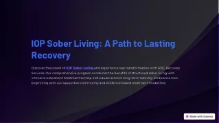 IOP Sober Living: A Path to Lasting Recovery