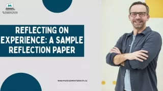 reflecting on experience a sample reflection paper