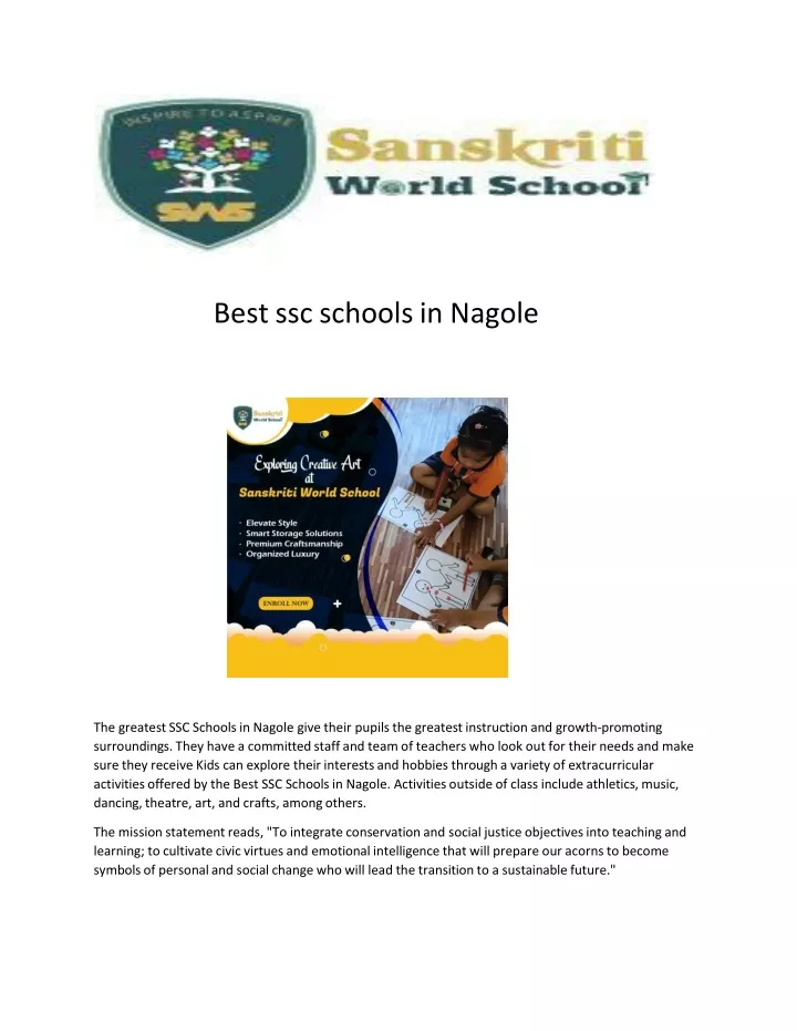 best ssc schools in nagole