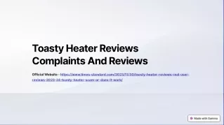 Toasty-Heater-Reviews-Complaints-And-Reviews