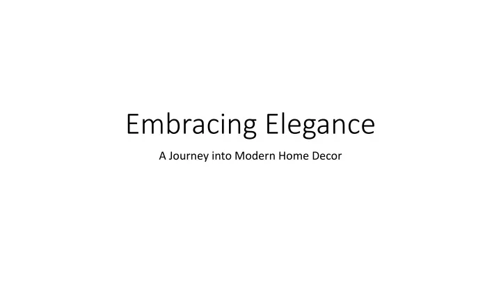 embracing elegance