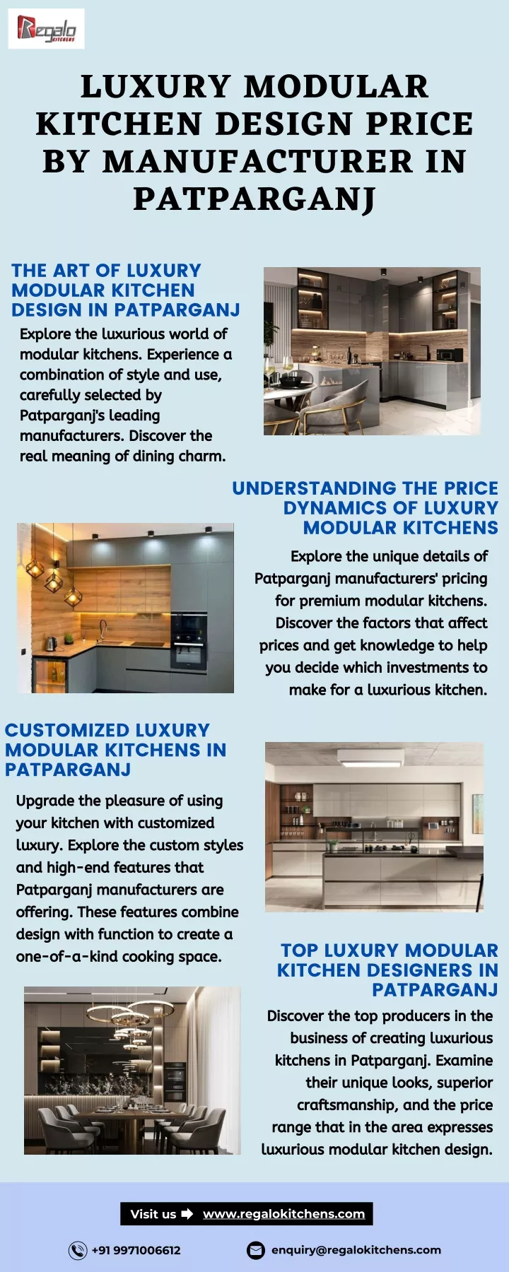 luxury modular kitchen design price