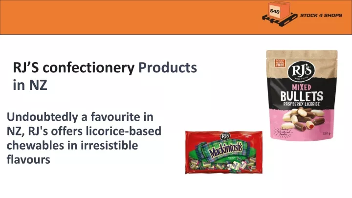 rj s confectionery products in nz