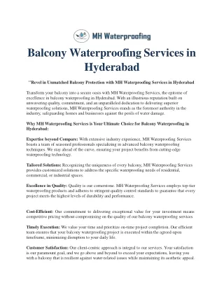 Balcony Waterproofing Services in Hyderabad(1)
