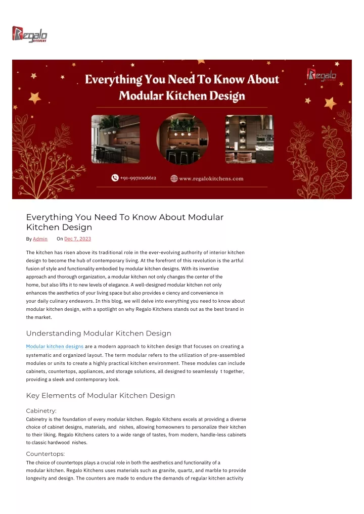 everything you need to know about modular kitchen