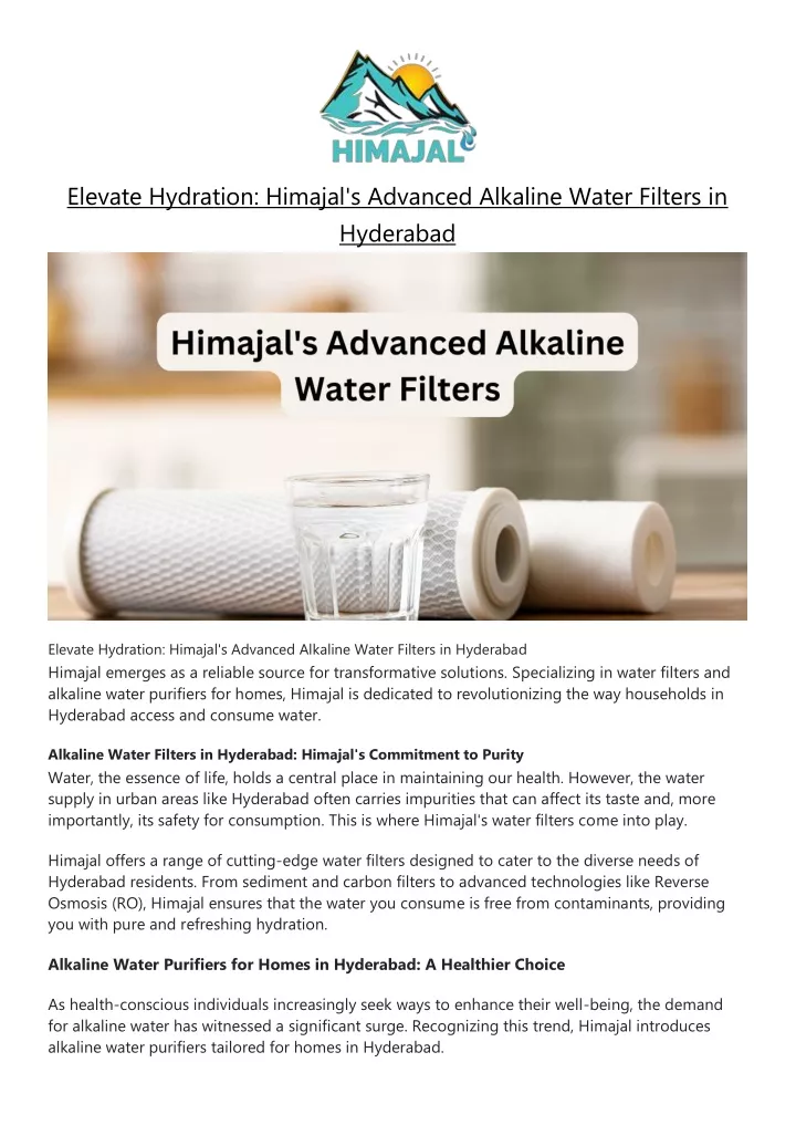 elevate hydration himajal s advanced alkaline