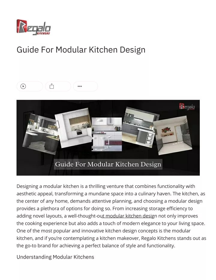 guide for modular kitchen design