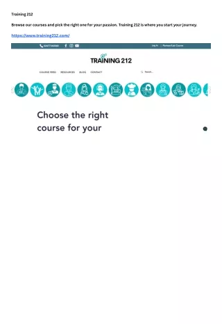 Training 212