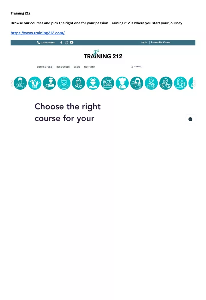training 212