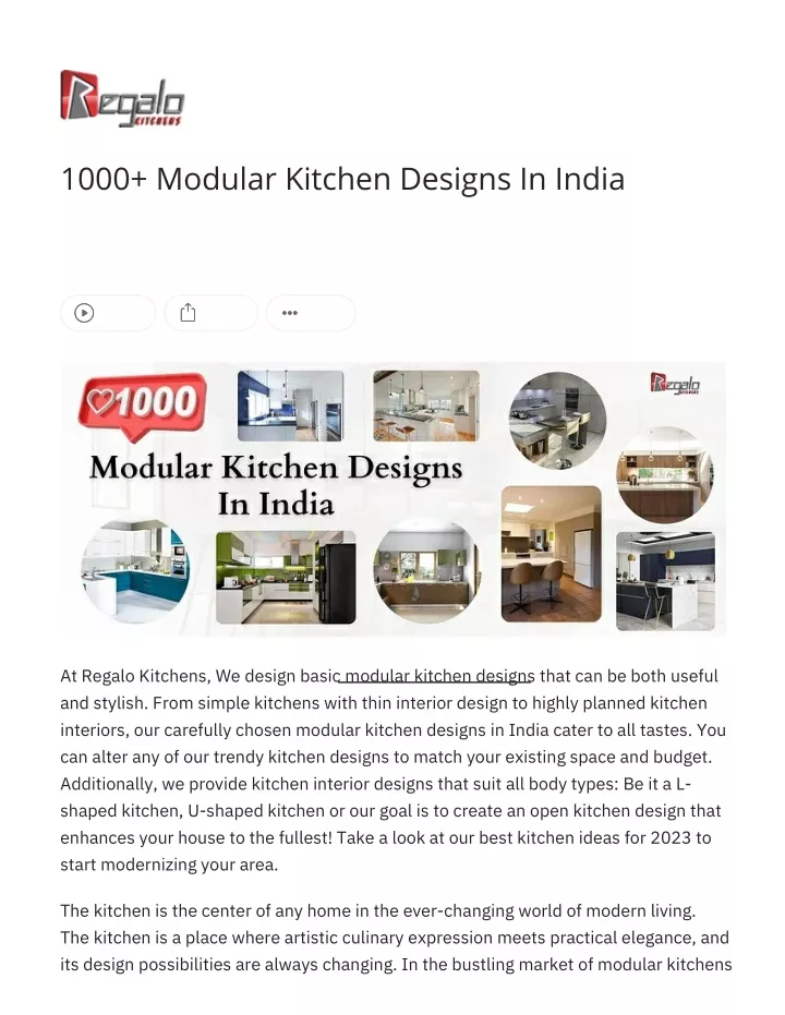 1000 modular kitchen designs in india