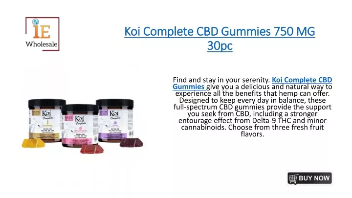 koi complete cbd gummies 750 mg 30pc