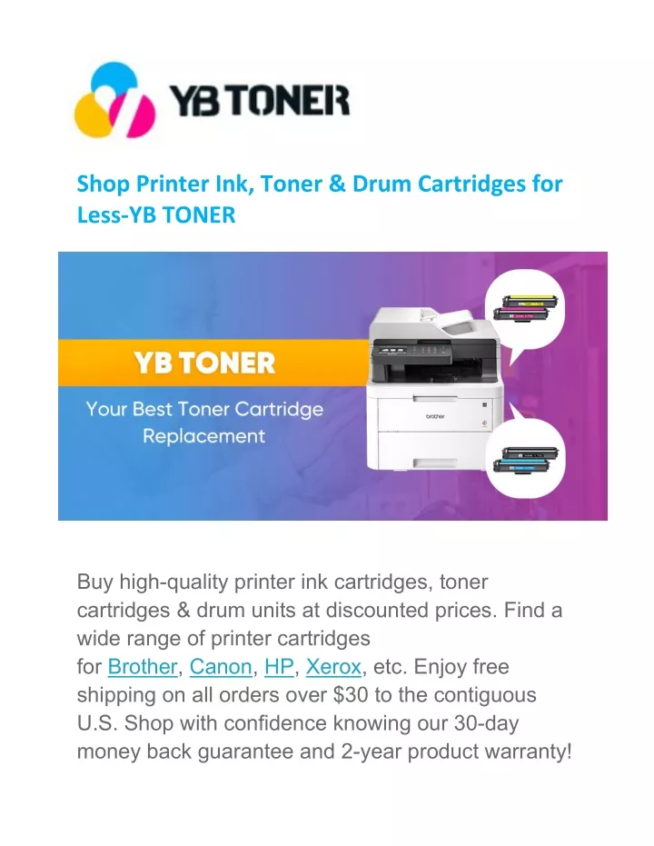 shop printer ink toner drum cartridges for less