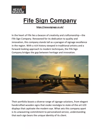 Fife Sign Company