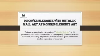 Discover Elegance with Metallic Wall Art at Modern