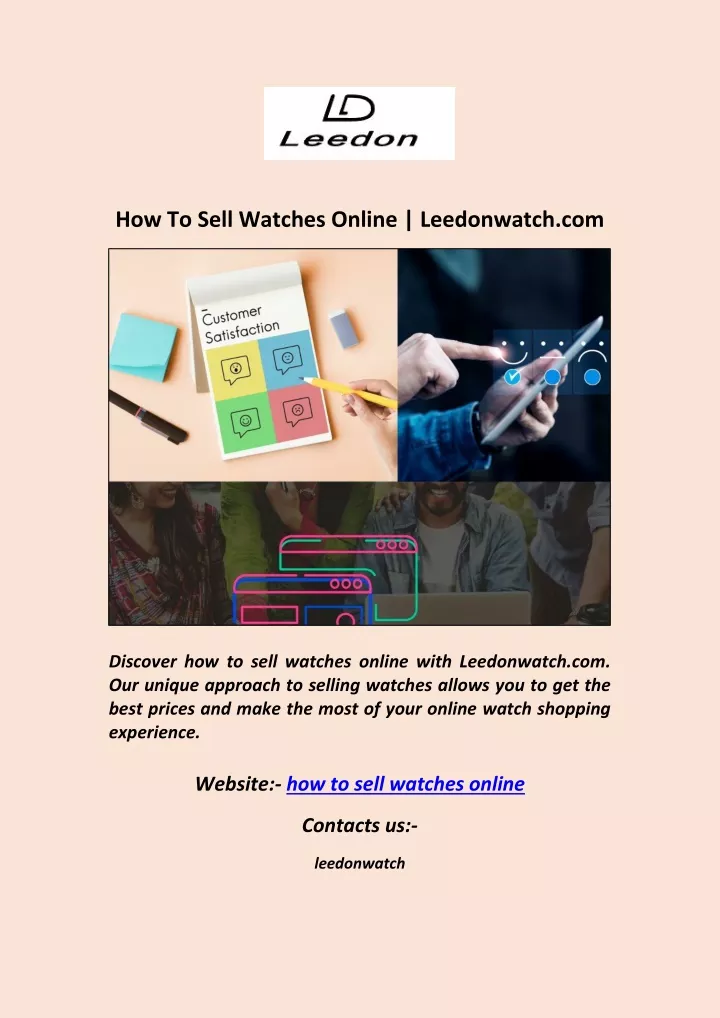 how to sell watches online leedonwatch com
