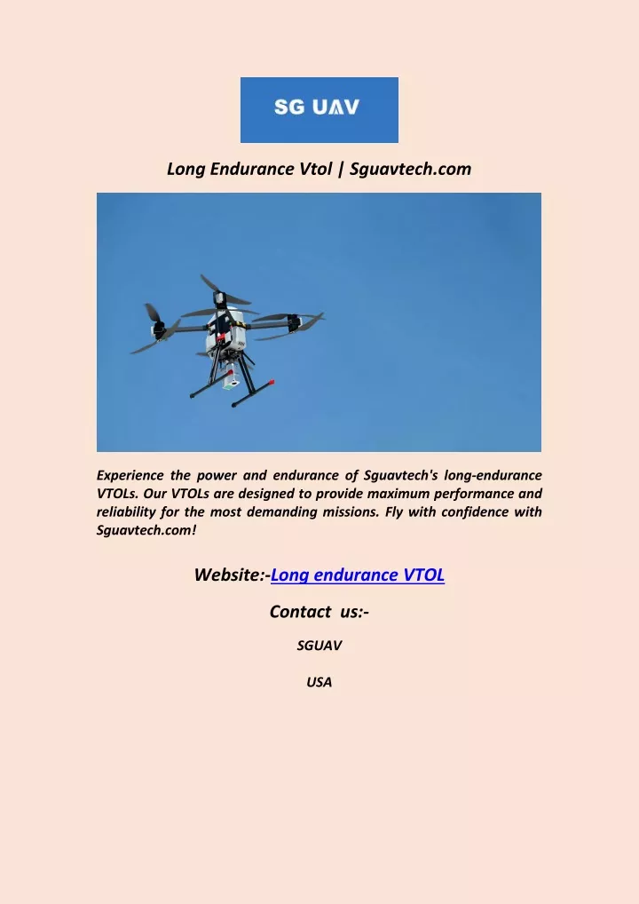 long endurance vtol sguavtech com