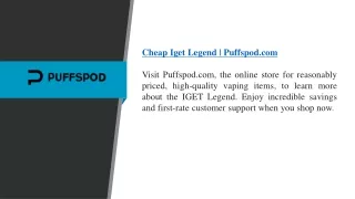 Cheap Iget Legend  Puffspod.com
