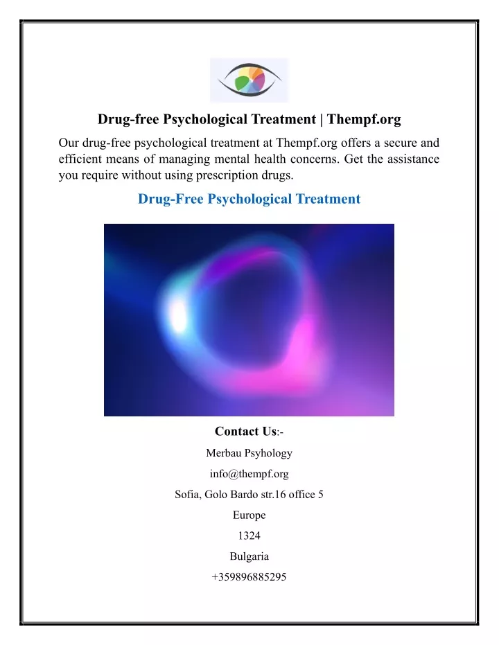 drug free psychological treatment thempf org