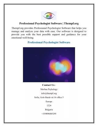 Professional Psychologist Software  Thempf.org