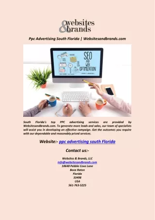 Ppc Advertising South Florida  Websitesandbrands.com