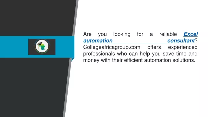 are you looking for a reliable excel automation