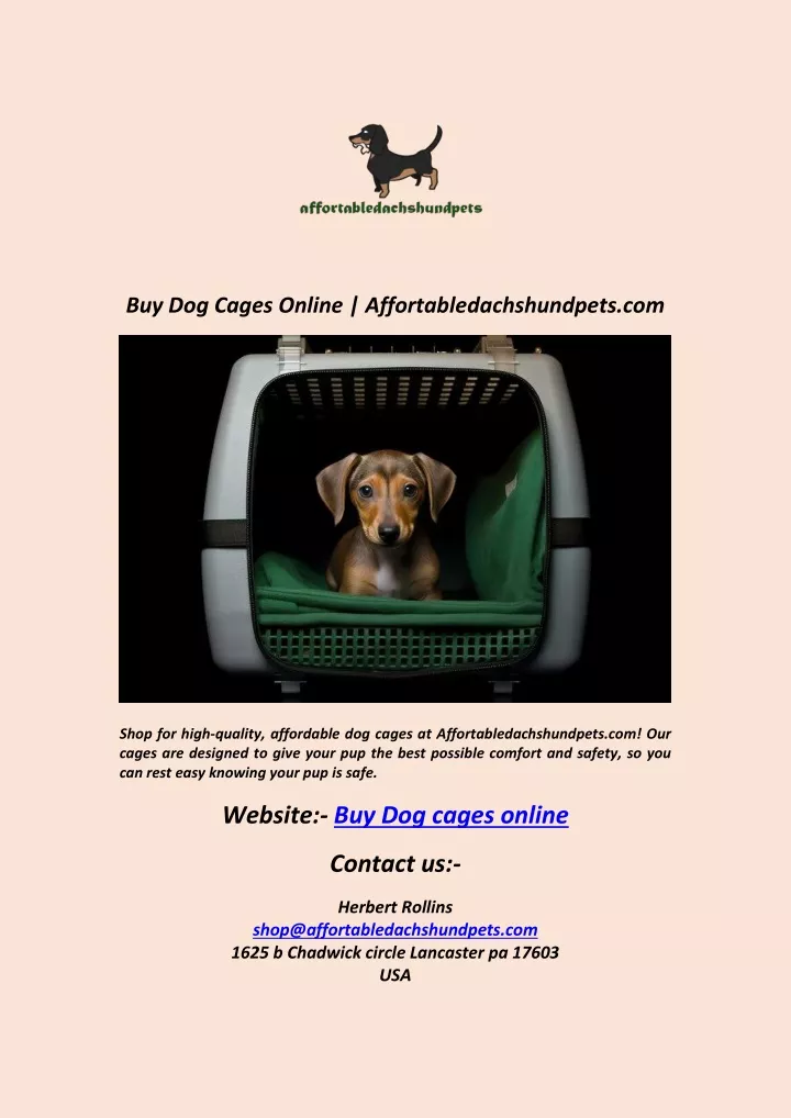 buy dog cages online affortabledachshundpets com