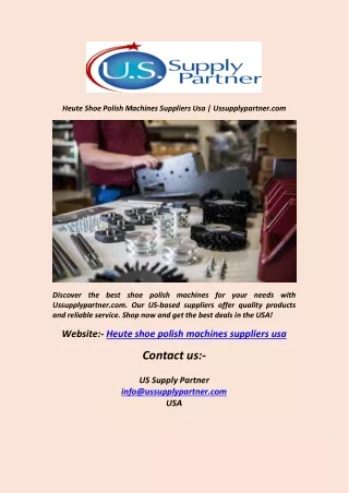 Heute Shoe Polish Machines Suppliers Usa  Ussupplypartner.com