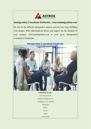 Immigration Consultant Etobicoke  Astroximmigration.com