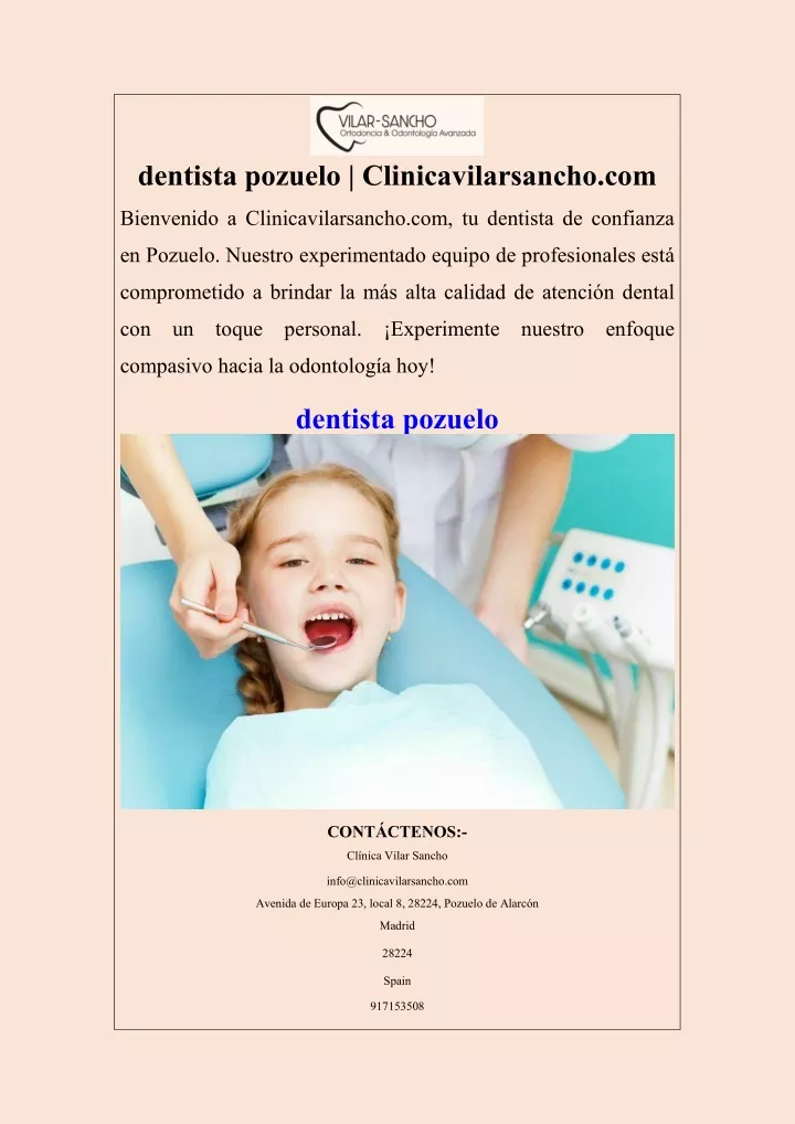 dentista pozuelo clinicavilarsancho com