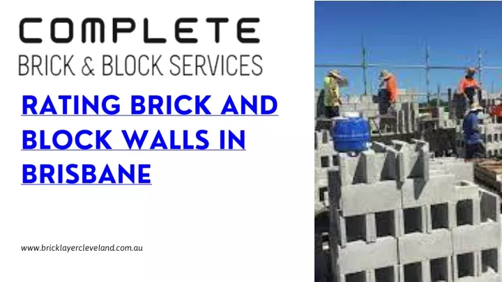 rating brick and block walls in brisbane