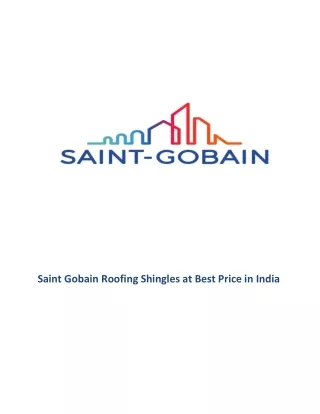 Saint Gobain Roofing Shingles at Best Price in India-1