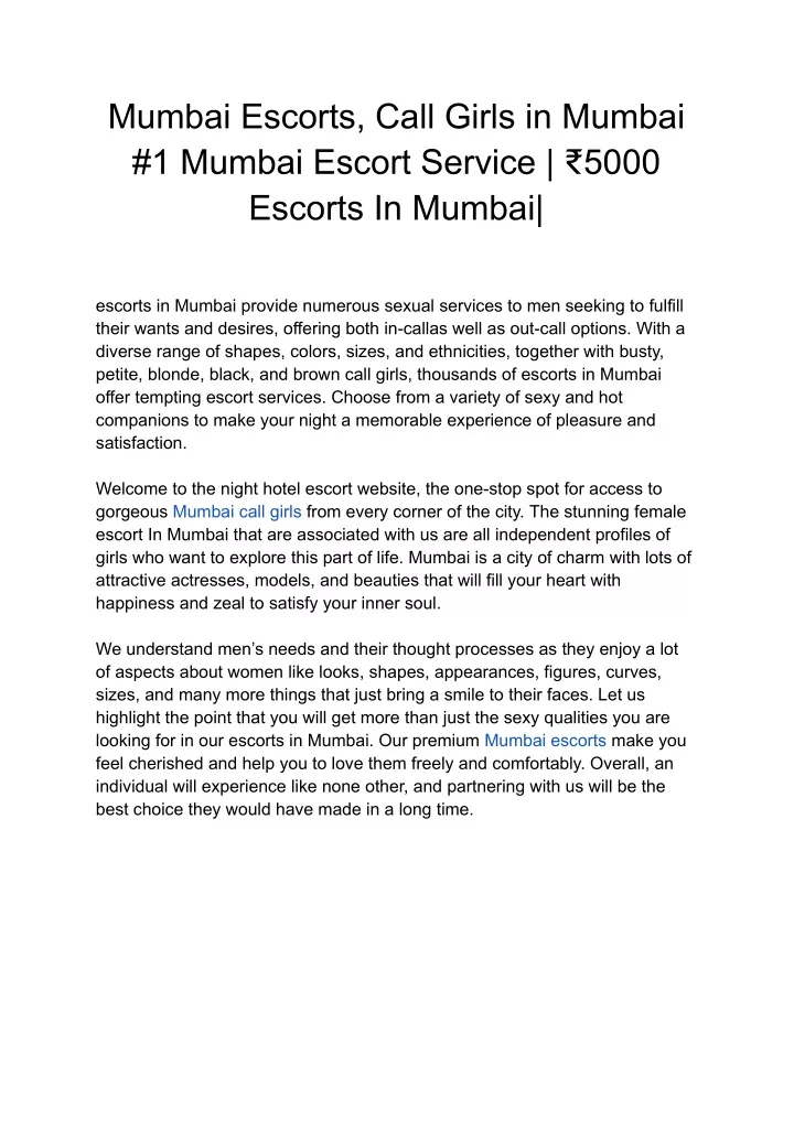 mumbai escorts call girls in mumbai 1 mumbai