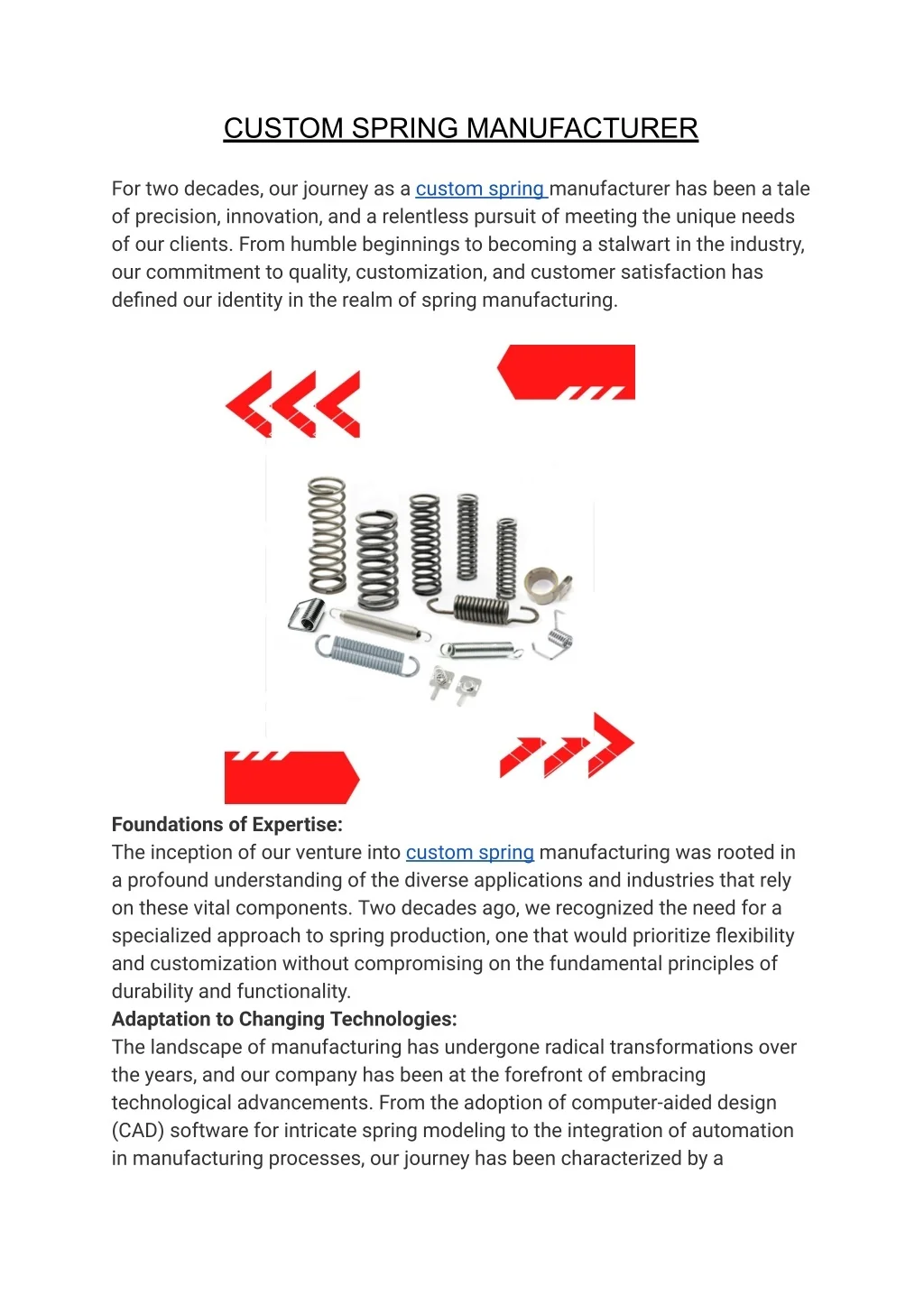 PPT - CUSTOM SPRING MANUFACTURER PowerPoint Presentation, free download ...