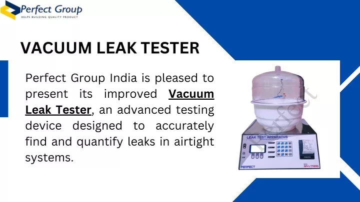 vacuum leak tester